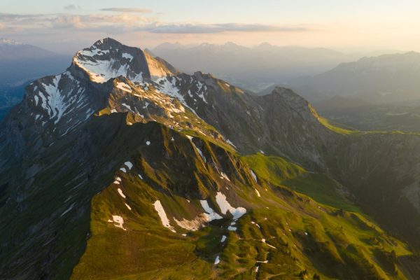 Mont Charvin au soleil couchant