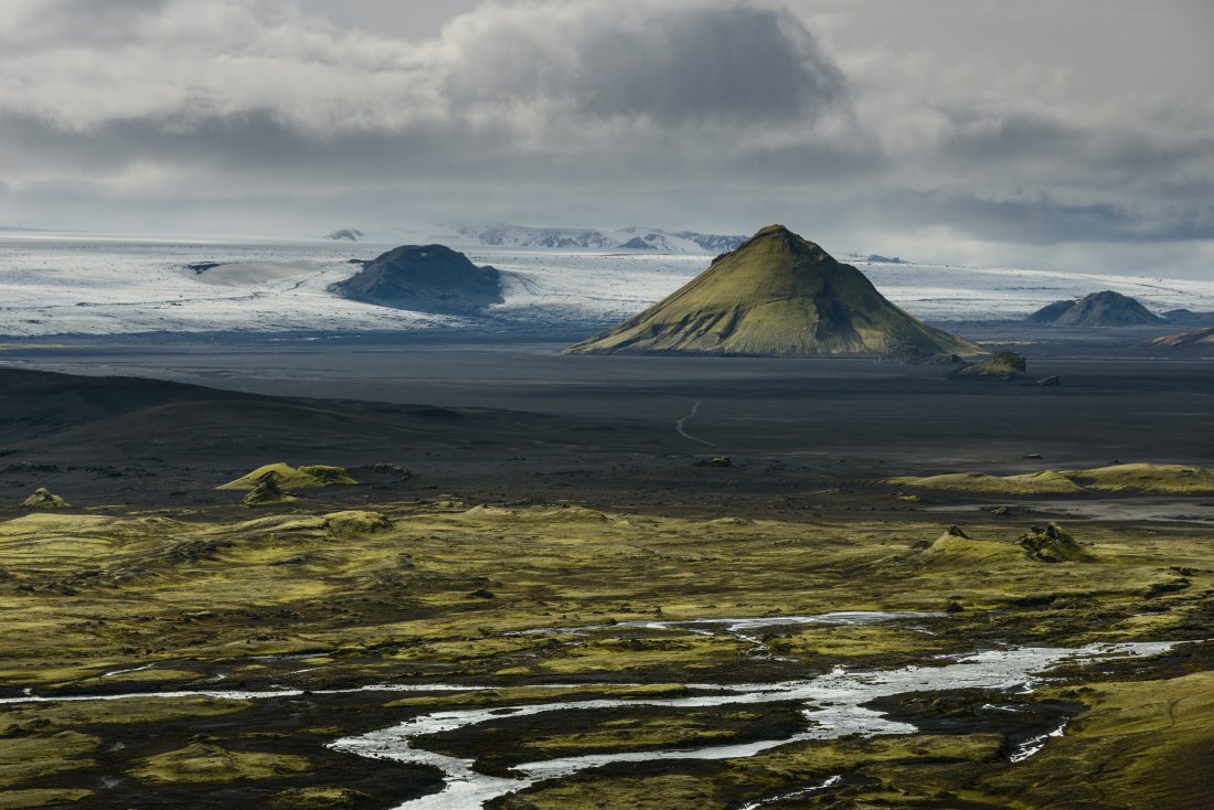 Mýrdalsjökull Maelifell et piste F210 en Islande