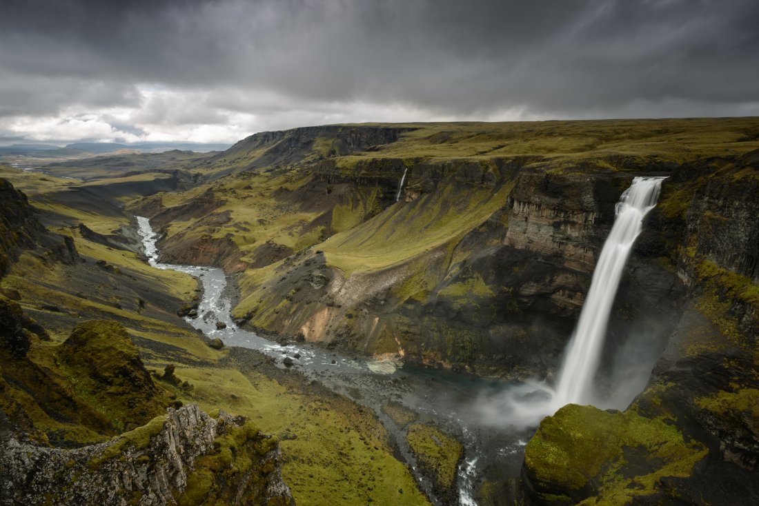 Cascade de Haifoss en Islande