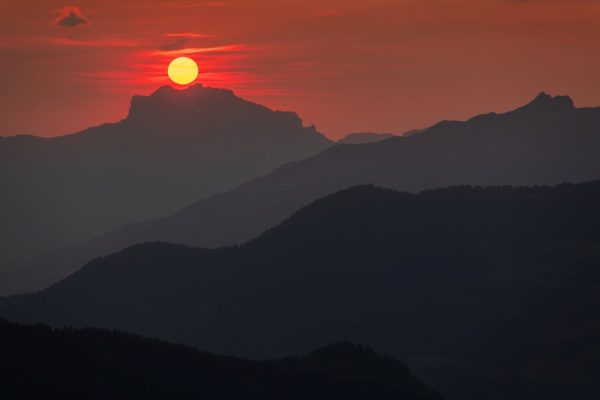 Rendez-vous du Soleil avec la Tournette