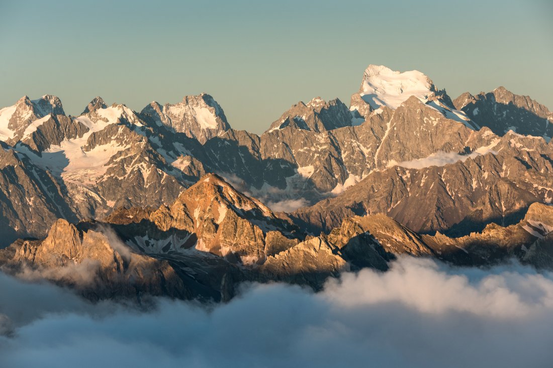 Massif des Ecrins vu depuis le Mont Thabor