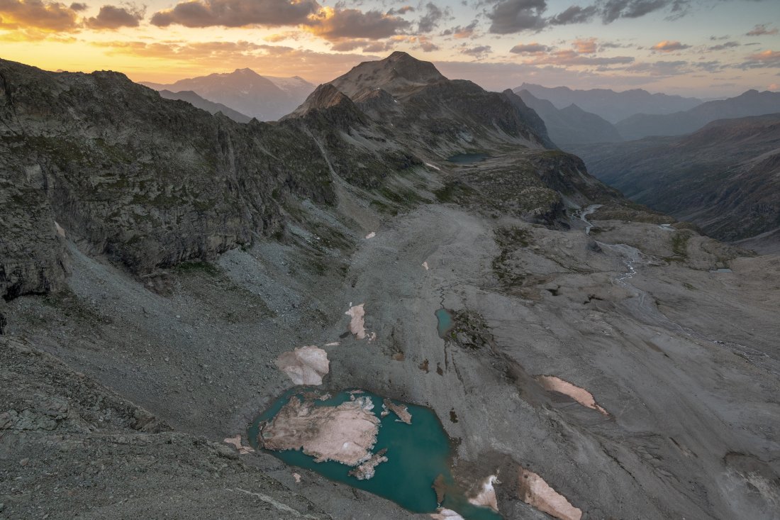 Paysage de Haute-Maurienne en Savoie