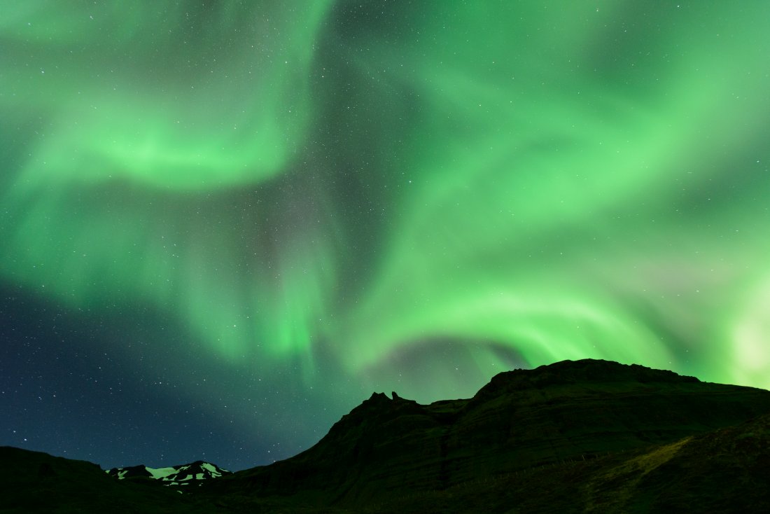 Aurore boréale en Islande