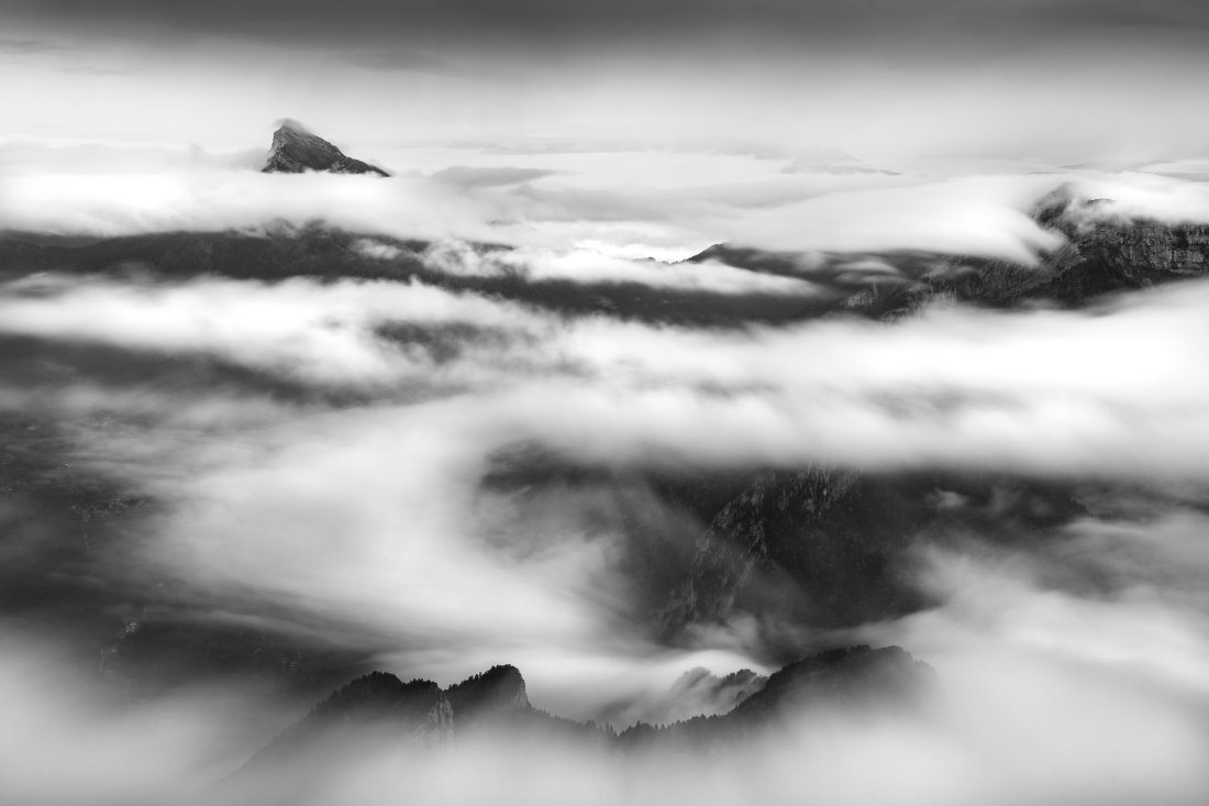 Mer de nuage en Chartreuse depuis le Grand Som