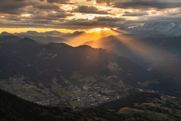 Lever de soleil à Ugine