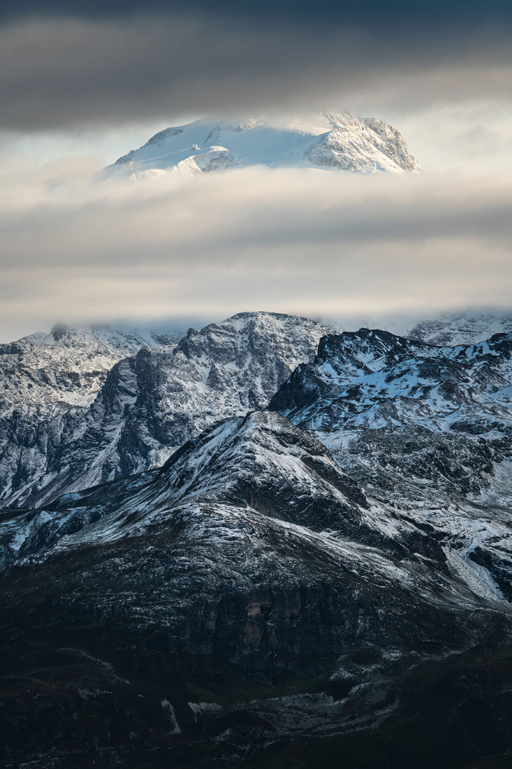 La Grande Motte derrière les Rochers de la Grande Balme en Vanoise