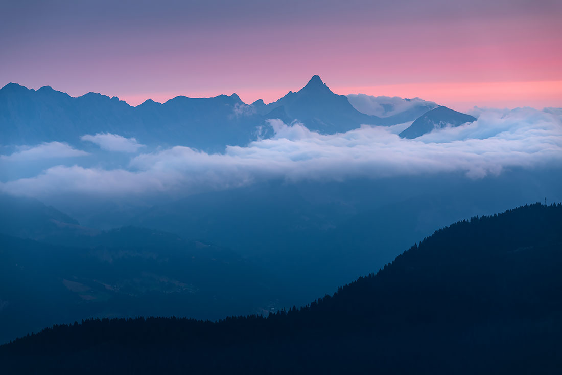 Aube sur les Aravis