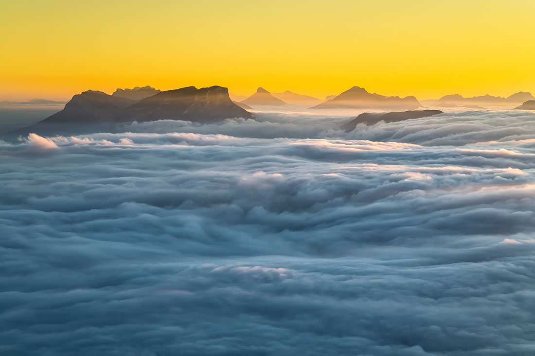 Mer de nuages sur les Préalpes