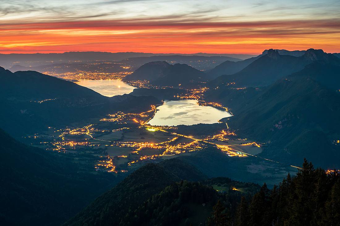 Lac d'Annecy depuis la pointe du Velan