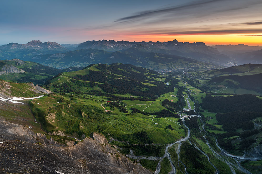 Megève à l'aube